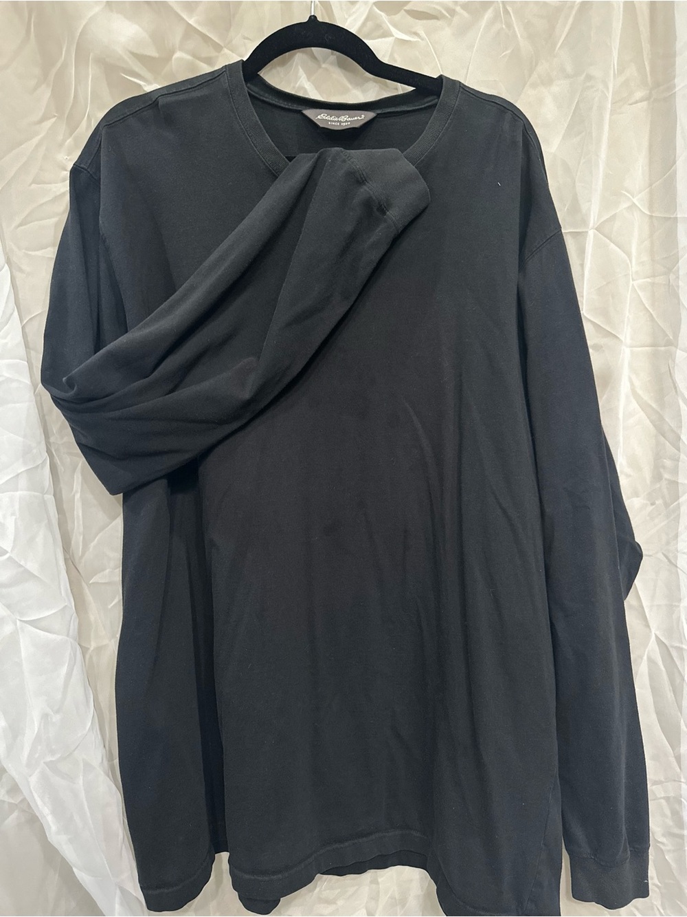 Eddie Bauer Black Long-Sleeve Crewneck Shirt